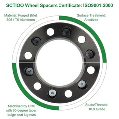4Pcs 6×5.5 Spacers 1.25 12×1.5 106mm Tac 4R FJ Sequoia Tundra GX460 GX470