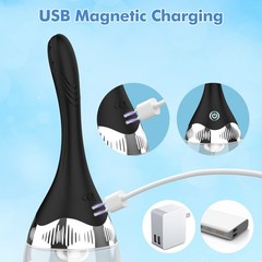 Automatic Electric Enema Bulb with 3 Speeds, Silicone Anal Transparent