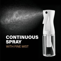 2 Pack Continuous Spray Bottles – Ultra Fine (2-Pack) – 6.8 OZ- 200ml, Clear