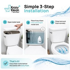 Krazy Klean Automatic Toilet Cleaner – Continuous 4.25 Ounce (Pack of 1)