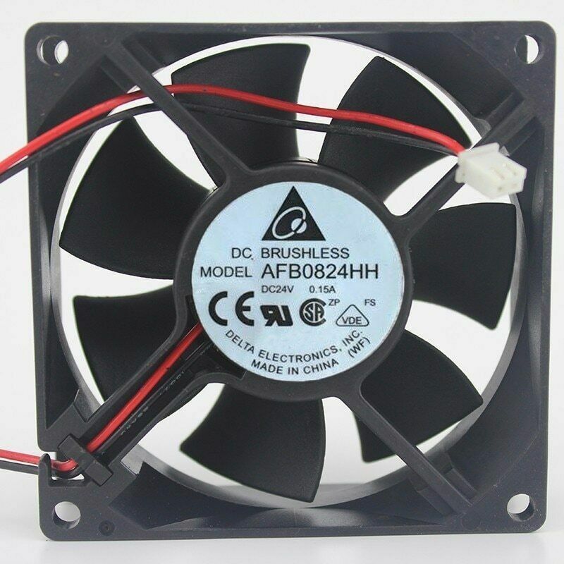 Delta AFB0824HH 80MM 80*80*25MM DC 24V 0.15A Cooling Fan 2pin