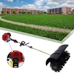 52CC Handheld Sweeper Broom Gas Power Driveway Turf Artificial Grass Snow Clean