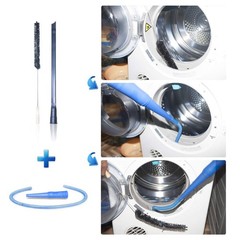 Dryer Vent Cleaner Kit & Refrigerator Cleaner, Black, Blue and Red