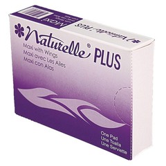 Impact 25189973 Naturelle Maxi Pads Plus – #4 w/ Wings (250/CT) New