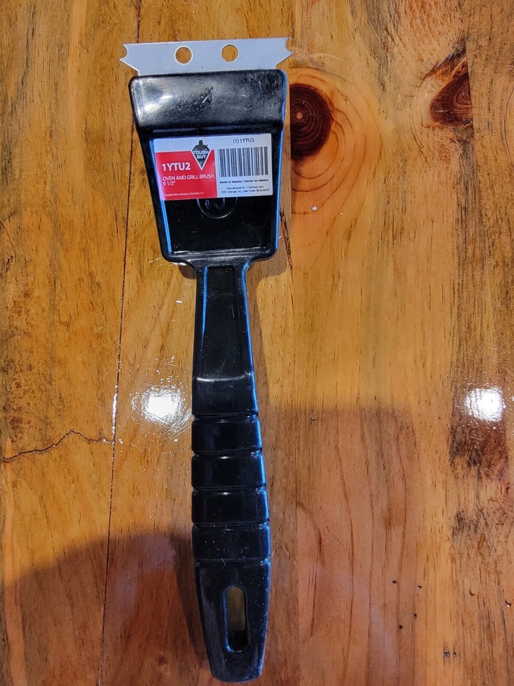 2pk TOUGH GUY 1YTU2 Oven/Grill Brush and Scraper,3″ Brush L 9 1/2 long