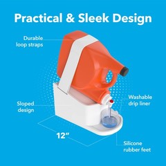 Impresa Laundry Detergent Stand – 2-Pack White Drip Catcher Liner Laundry
