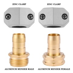 Garden Hose Repair Kits, 3 Sets Aluminum Alloy Water Connector, 3 Set