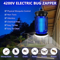 Luojibie Bug Zapper Outdoor Mosquito Zapper Led Light Fly Zapper Outdoor Indoor
