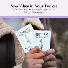 Lavender Essential Oil Wipes Travel Size Face Body Cleansing Individually Wra…
