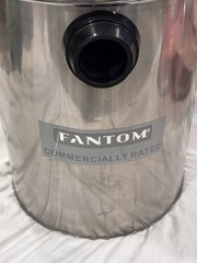 Rare vintage FANTOM Wet / Dry Stainless Steel Commercial Vacuum new open box.