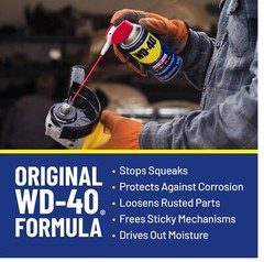 Original WD-40 Formula, Multi-Use Product With Smart Straw Sprays 2 Ways, 12 oz