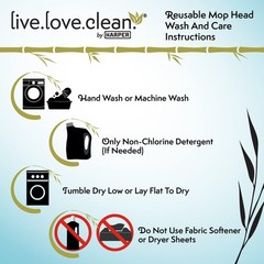 Harper Live.Love.Clean. Bamboo 2-In-1 Smooth Surface Wet/Dry Dust Mop 2