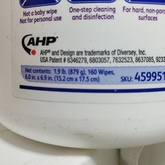 10 pack Diversey 4599516 Oxivir TB 7″ x 6″ Disinfectant Wipes 160/ct each 08/26