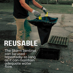 Adjustable Stormwater Catch Basin Inserts with Oil Absorbing Packet, EPA Complia
