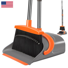 Ivandar Broom And Dustpan Set For Home Broom And Dustpan Combo For Office Long