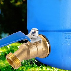 BILAL Brass Water Container/Rain Barrel Spigot, 3/4″ GHT 0.55 Inches, 1 Pack