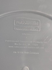 (QTY 6) Rubbermaid Brute Gray 32 Gal Trash Container Lids Commercial 1893163