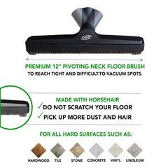 OVO Universal Vacuum Cleaner Floor Brush for Hard Surface with Natural Black