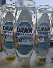 Dawn Free & Clear EZ-Squeeze Dish Soap Liquid, Dishwashing Liquid Pack of 3