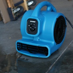 P-80A 600 CFM Multi-Purpose Mini Air Mover, Utility Fan, Dryer, Blower – Blue