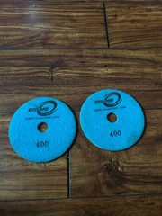 Cyclone wet polish pad 5″ 400 grit, dark green (2 pads)