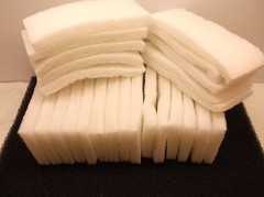 25pk TOUGH GUY 6XE74 Light Duty Pad White 10L x 4In. W (H12)