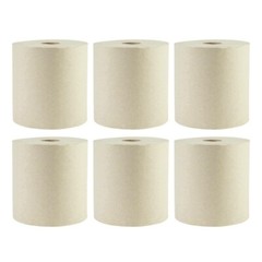 Boardwalk 32GREEN 8″ x 800′ 1-Ply Green Xtra Roll Towels – Natural (6/CT) New