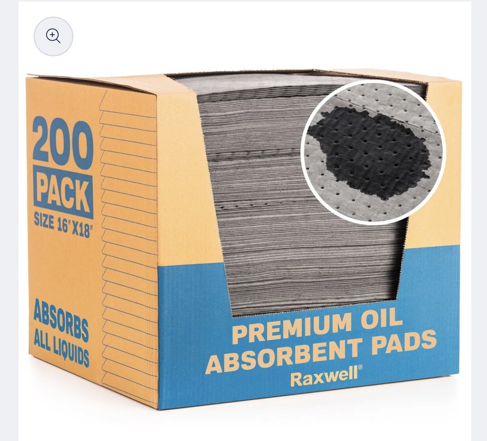 Universal Absorbent Pads, Large 18″x16″, 200 Count – Premium 8 Layer