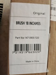 NILFISK GENUINE PARTS BRUSH 18″/455 PART # 147 0930 520