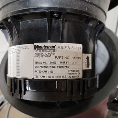 Minuteman 829140 Hazardous Material Vacuum HEPA Filter, 6 Gallon, 115VAC