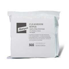 150 Pack Lint-Free Cleanroom Cloth Wipes 9×9″ – Ultra-Soft Polyester, Laser Seal