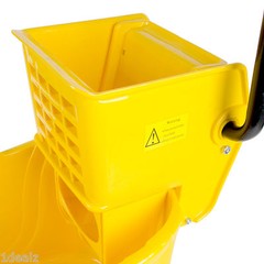 Industrial Lavex Janitorial Yellow 36 Quart Mop Bucket & Wringer Combo + 5 bonus