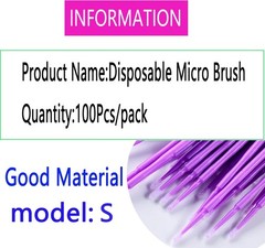 100 Pcs Touch Up Paint Brushes for Automotive Chip Repair, Fine Detail Work and