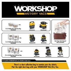 WORKSHOP Wet/Dry Vacs Shop Vacuum Accessories WS25008A Extension Wand Attachm…