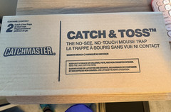 Catchmaster Catch & Toss No-See No-Touch Indoor Mouse Trap, 2 Pack