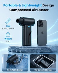 Compressed Air Duster, Cordless Duster with 200000RPM Brushless Motor,…