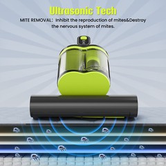 Mattress Vacuum Cleaner, 15Kpa Strong Suction Bed Vacuum with 273nm UV-C Light