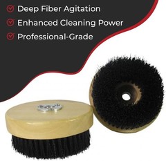 5” Wood Block Brush – Carpet & Upholstery Shampoo Tool for Rotary Buffers
