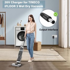 HIENADTOR 26V Charger for TINECO A10 A11 S3 S5 Cordless Stick Vacuum, BLACK