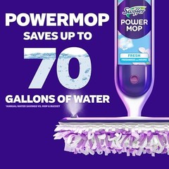Swiffer PowerMop Multi-Surface Mop Kit for Floor 1 Kit, Purple and White