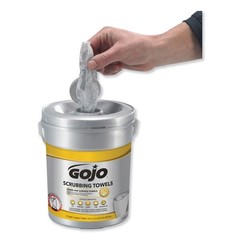 GOJO 639606 Scrubbing Towels, Hand Cleaning – Fresh Citrus (6/Carton) New