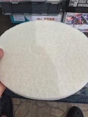 Two 12” Floor Polishing Pads -white & Black One Each