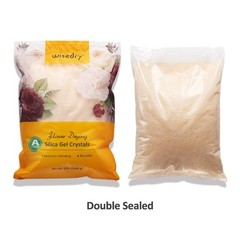 wisedry 10 LBS Silica Gel Flower Drying Crystals, 2 Packs of 5 LBS, 10