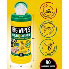 Big Wipes Multi-Surface Pro+ Super Absorbent Wipes – 80 Wipes