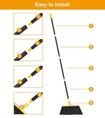 KeFanta Outdoor Broom for yellow outdoor broom new, Yellow