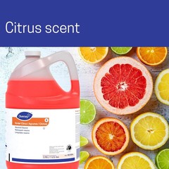 Stride Citrus Neutral Floor Cleaner, 1-Gallon Concentrate, Pack of 4