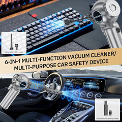 Brushless Handheld Car Vacuum （Equipped with a one-Touch Window Silver Gray