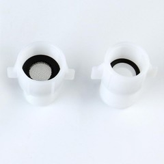 XINSENYUE 7/8” Female Pipe Adapter to 1/2” Male, 1/2″ 1.5 inch long, white