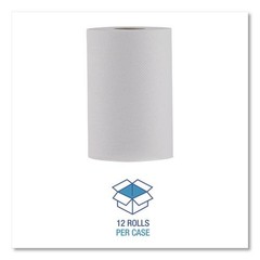 Boardwalk NonPerforated 1-Ply 8″ x 350′ Hardwound Paper Towels – White (12/CT)