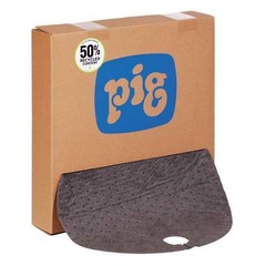 Pig Mat208 Sorbent Pad, 7 Gal, 22 In Dia., Universal, Gray, Polypropylene